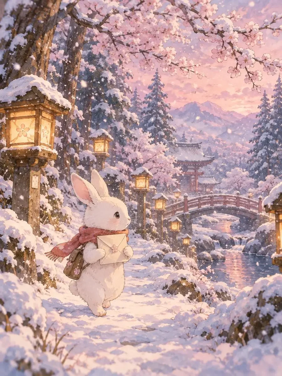 雪兔的来信 治愈动漫封面